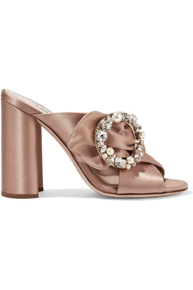 miu miu satin mules