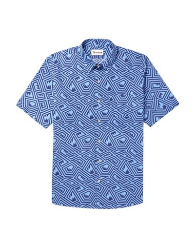 Thorsun Patterned Shirt In Sky Blue