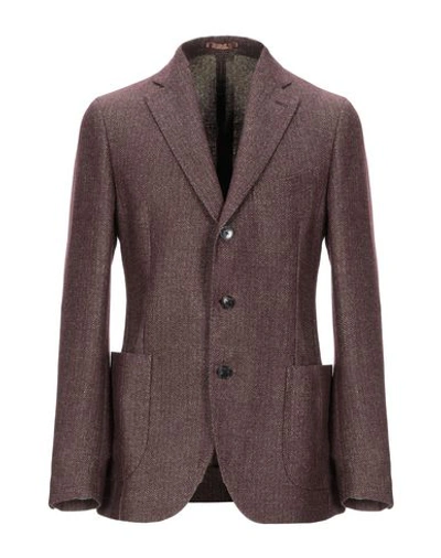 Gabriele Pasini Suit Jackets In Dark Brown