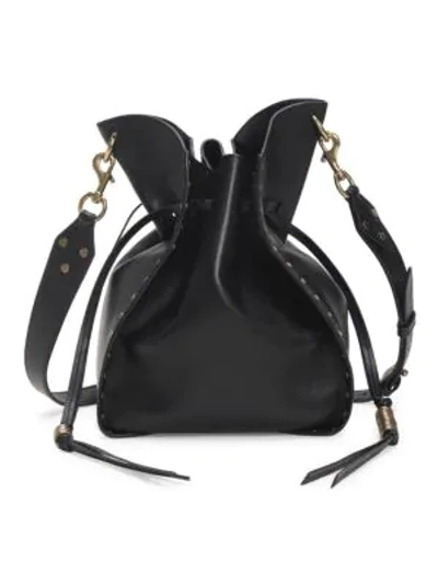 Isabel Marant Women's Taj Studded Leather Bucket Bag In Black