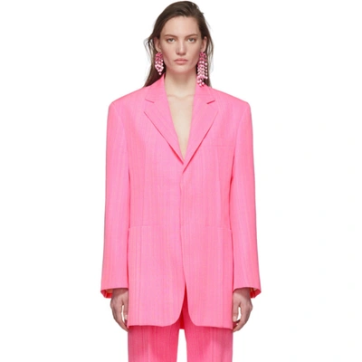 Jacquemus La Veste D'homme Oversized Blazer In Pink