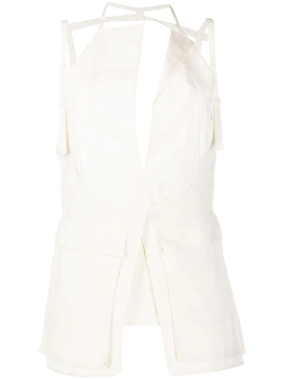 Jacquemus Le Haut Ascea Pocketed Harness Top In White