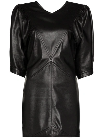 poster girl leather dress Black Berry” Poster girl dress main image 1