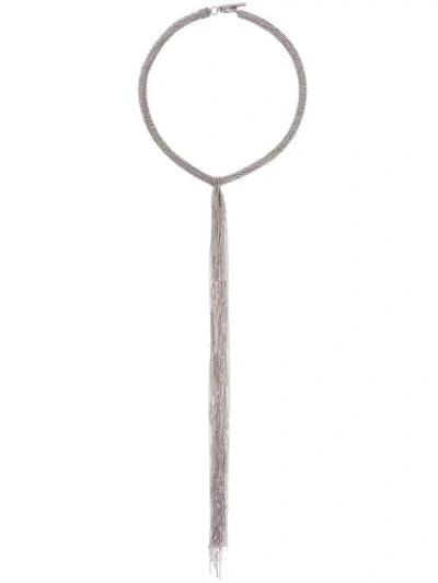 Brunello Cucinelli Halskette Mit Schleife In Silver