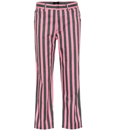 Marc Jacobs St. Mark's Mid-rise Straight Jeans In Pink