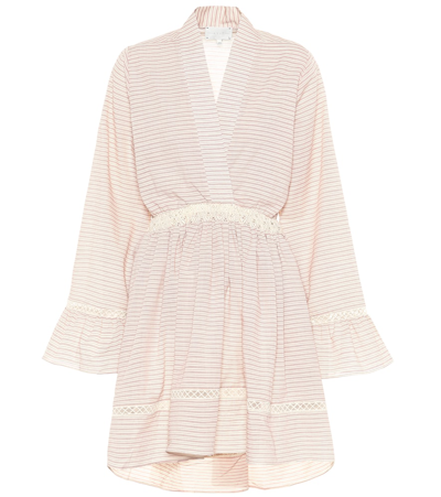 Arje The Devon Striped Cotton Dress In Pink