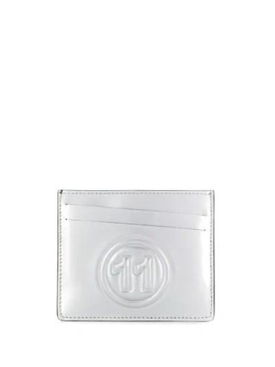 Maison Margiela Portafoglio Card Case In Metallic Silver H3091