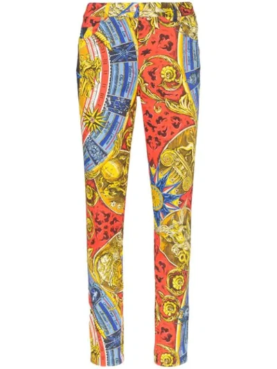 Moschino Greek Gods Print Skinny Jeans In 1888