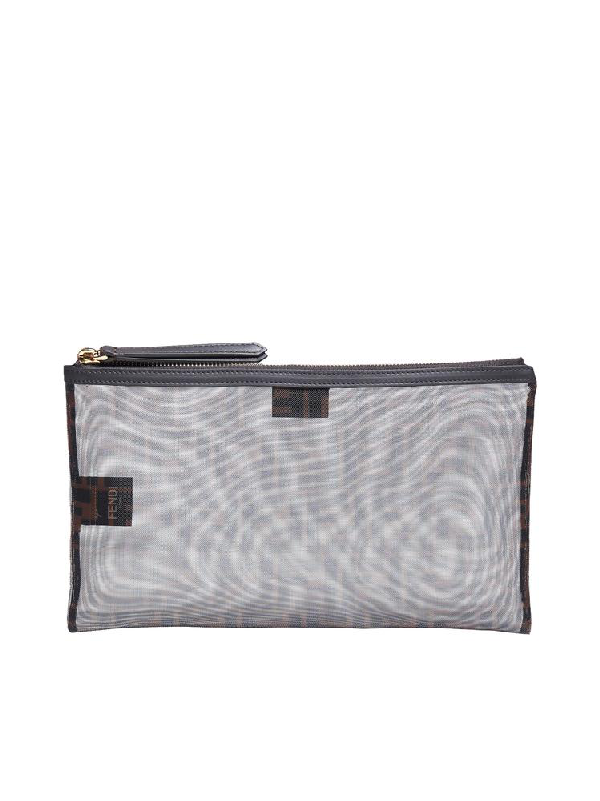 Fendi Ff Two Toned Clutch Bag In Multi | ModeSens