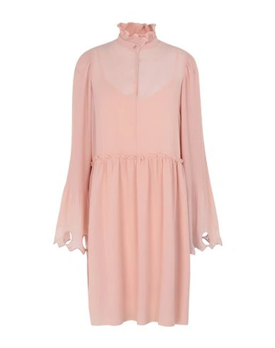See By Chloé Short Dresses In Pink