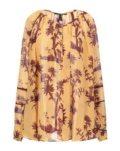 Maison Scotch Blouses In Ocher