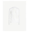 Thom Browne Long-sleeved Cable-knit Wool Jumper In White