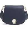 Kate Spade Large Suzy Leather Saddle Bag - Blue In Blazer Blue Multi/gold