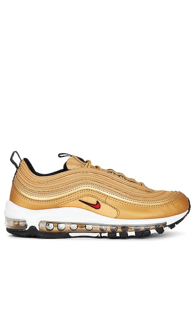 Nike Air Max 97 Og Metallic Gold/varsity Red Dm0028-700 Men's In Mtlc Gold/varsity Red-black-white