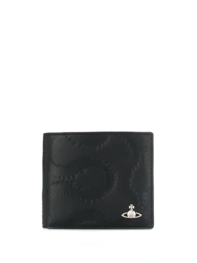 Vivienne Westwood Belfast Squiggle-embossed Wallet In Black
