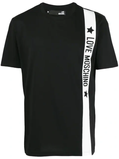 Love Moschino Logo T-shirt In Black