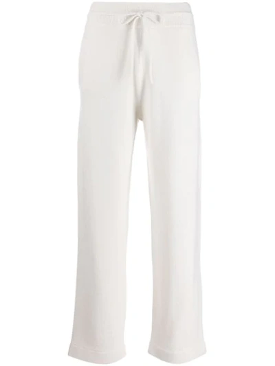 Agnona Knitted Track Pants In White