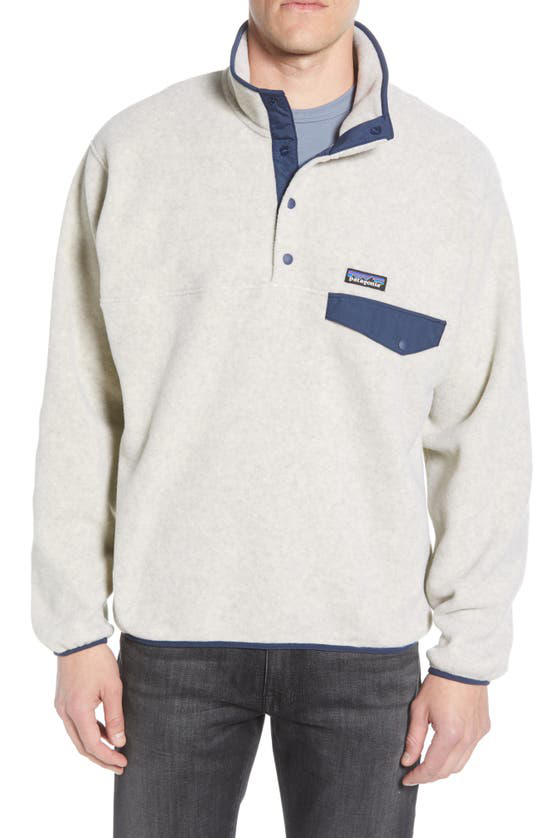 Patagonia Synchilla Snap-t Fleece Pullover In Oatmeal Heather | ModeSens