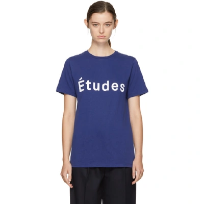Etudes Studio Blue Page Logo T-shirt