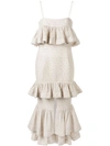 Acler Ruffled Spencer Dress In White