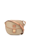 Pre-owned Celine Macadam Pattern Crossbody Bag In Brown
