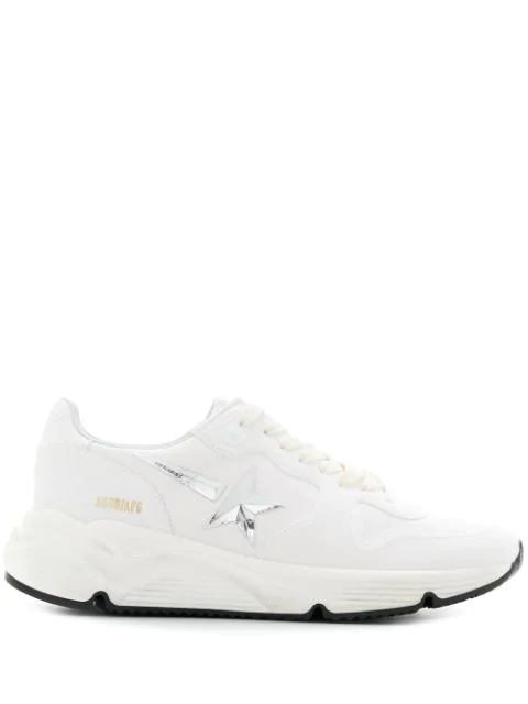 golden goose white running sneakers