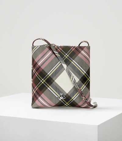 Vivienne Westwood Derby Square Crossbody New Exhibition In Tartan