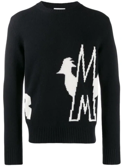 Moncler Virgin Wool & Cashmere Tricot Sweater In Black