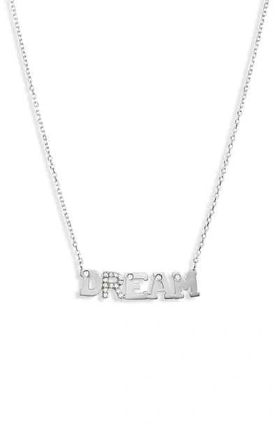 Anzie Typewriter Dream Sapphire Pendant Necklace In Silver/ Sapphire