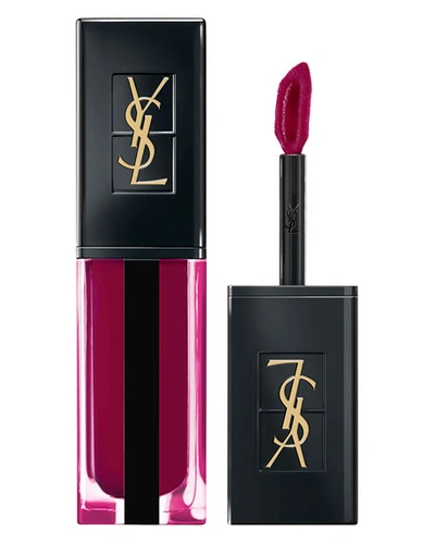 Saint Laurent Vernis A Levres Water Stain Lip Stain In 601 Fuchsia Tide