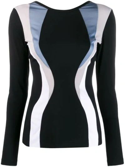 No Ka'oi Long Sleeved Compression Top In Black