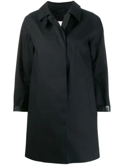 Mackintosh Dunoon Single-breasted Coat In Black