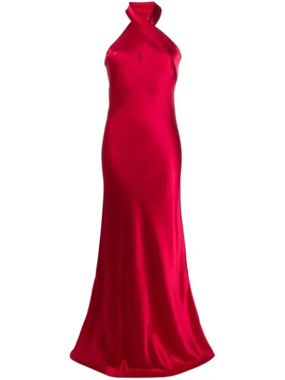 Galvan Pandora Dress In Red