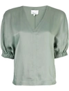 3.1 Phillip Lim / フィリップ リム Puff Sleeve Blouse In Green