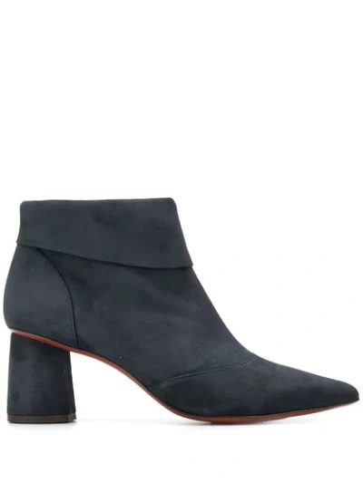Chie Mihara Lula Panelled Ankle Boots In Blue