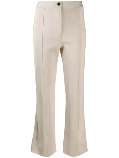 Givenchy Kick Flare Trousers In Neutrals