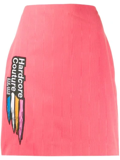 Marine Serre Hardcore Couture Skirt In Pink
