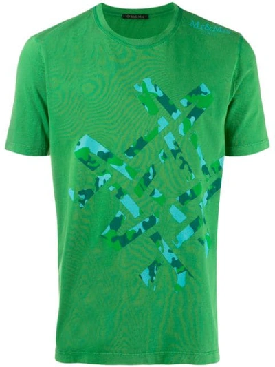 Mr & Mrs Italy Abstract Camouflage T-shirt In Green