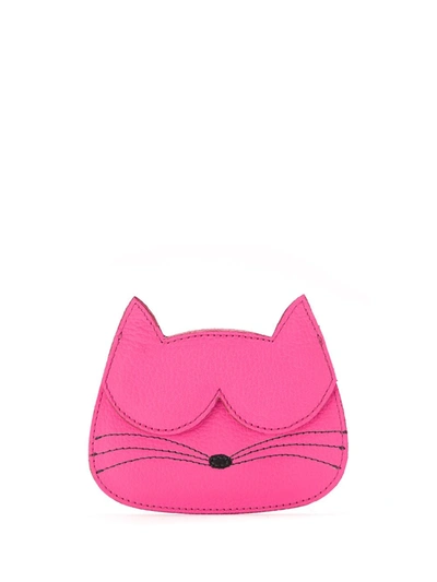 Sarah Chofakian Cat Card-holder In Pink