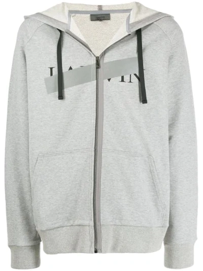 Lanvin Hooded Sweatshirt In Grey