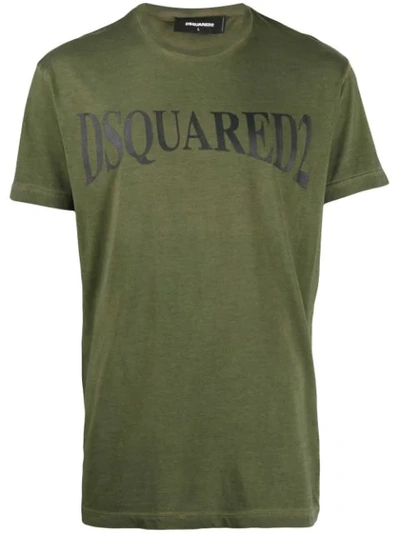 Dsquared2 T-shirt Mit Logo In Green