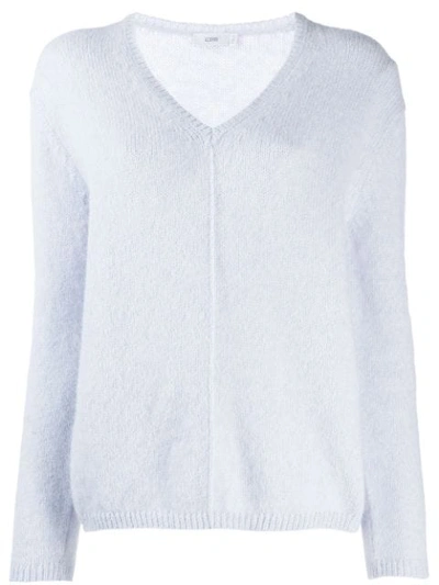 Closed Dropped Shoulder Jumper In Blue
