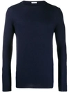 Cenere Gb Textured Fine Knit Sweater In Blue