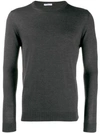 Cenere Gb Fine Knit Fitted Sweater In Grey