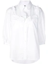 Simone Rocha Ruffle-trim Shirt In White