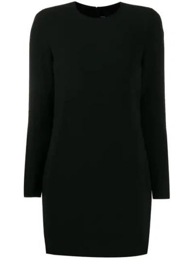 Dsquared2 Long-sleeved Shift Dress In Black