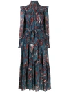 Ulla Johnson Constantine Printed Midi Dress In Blue