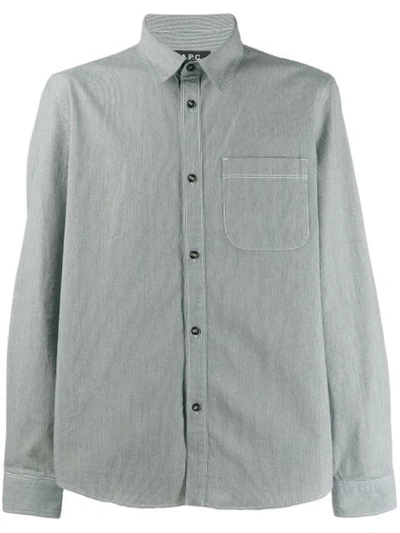 Apc Shirt Coemf-h02400 In Grey