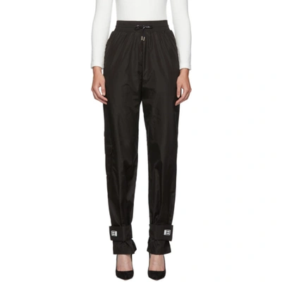Off-white Appliquéd Shell Track Trousers In Black
