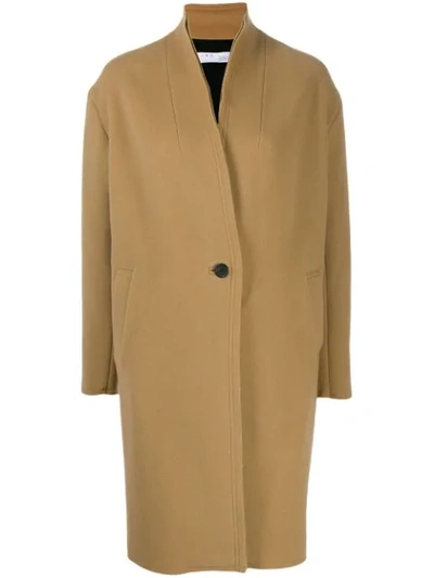 Iro Single Breasted Coat In Neutrals